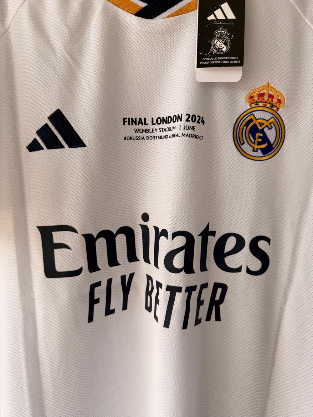 Kroos Real Madrid 2024 Final White Jersey Men Size - Picture 3 of 4